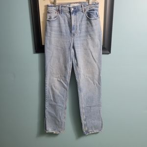 Abercrombie & Fitch Tall Light Wash Mom Jeans